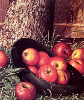 利瓦伊 韋爾斯 普倫蒂斯 Still Life of Apples in a Hat 利瓦伊 韋爾斯 普倫蒂斯 Still Life of Apples in a Hat